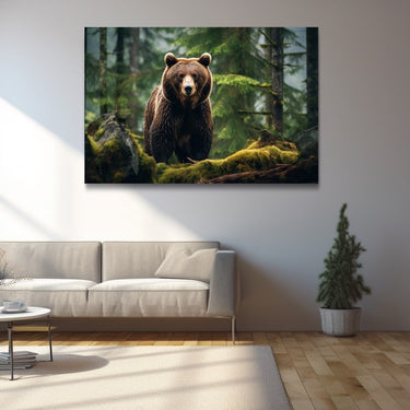 Tableau Ours Forêt